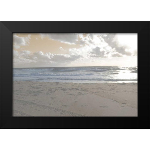 Serene Sea II Black Modern Wood Framed Art Print by Chandler, Sharon