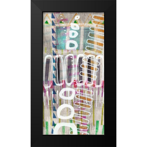 Tribal One II Black Modern Wood Framed Art Print by Galapon, Nikki