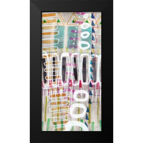 Tribal One III Black Modern Wood Framed Art Print by Galapon, Nikki