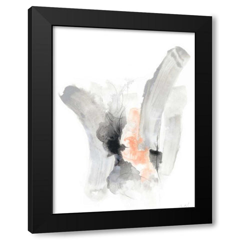 Swipe II Black Modern Wood Framed Art Print by Vess, June Erica