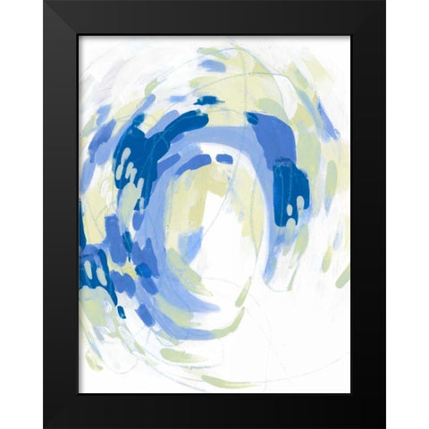 Sargasso II Black Modern Wood Framed Art Print by Vess, June Erica