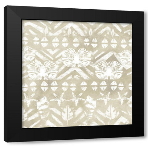 Tribal Coast I Black Modern Wood Framed Art Print by Vess, June Erica
