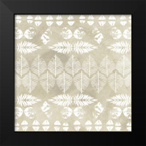 Tribal Coast II Black Modern Wood Framed Art Print by Vess, June Erica