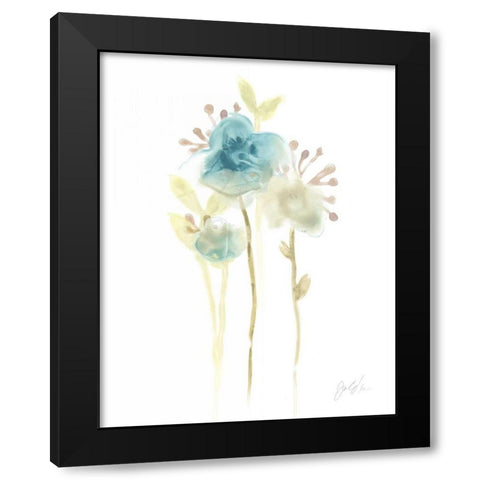 Bluebell I Black Modern Wood Framed Art Print by Vess, June Erica