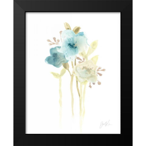 Bluebell II Black Modern Wood Framed Art Print by Vess, June Erica