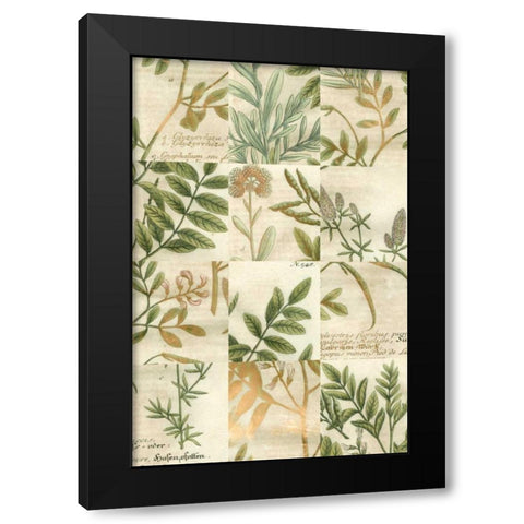 Garden Grid I Black Modern Wood Framed Art Print with Double Matting by Weinmann, Johann