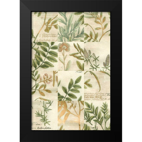 Garden Grid I Black Modern Wood Framed Art Print by Weinmann, Johann