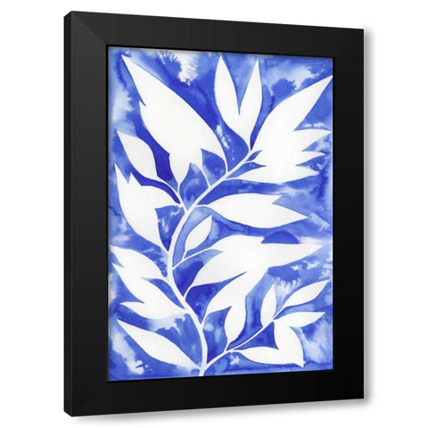 Ink Blot Vine II Black Modern Wood Framed Art Print with Double Matting by Popp, Grace