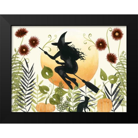The Witchs Garden I Black Modern Wood Framed Art Print by Popp, Grace