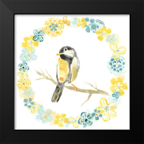 Solo Songbird II Black Modern Wood Framed Art Print by Vess, June Erica