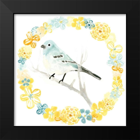 Solo Songbird III Black Modern Wood Framed Art Print by Vess, June Erica