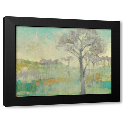 Tree Stand I Black Modern Wood Framed Art Print by Goldberger, Jennifer
