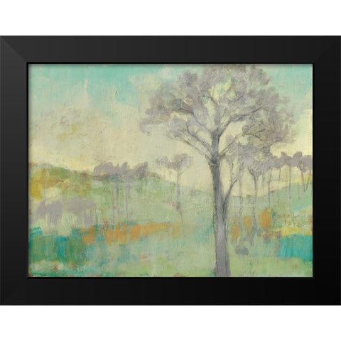 Tree Stand I Black Modern Wood Framed Art Print by Goldberger, Jennifer