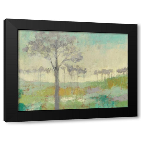 Tree Stand II Black Modern Wood Framed Art Print by Goldberger, Jennifer