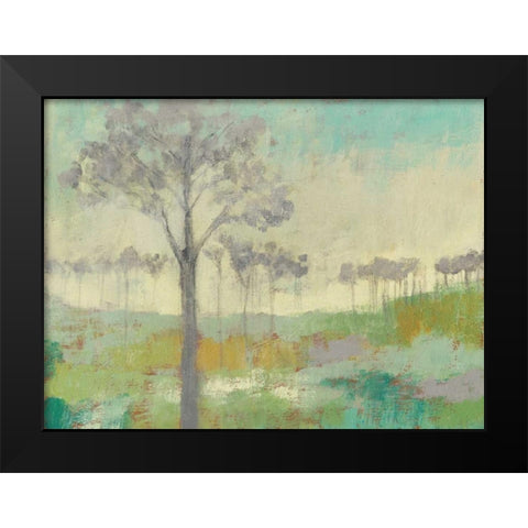 Tree Stand II Black Modern Wood Framed Art Print by Goldberger, Jennifer
