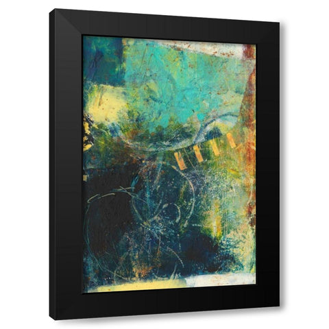 Underlying I Black Modern Wood Framed Art Print with Double Matting by Jachimiec, Sue