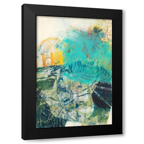 Underlying IV Black Modern Wood Framed Art Print by Jachimiec, Sue