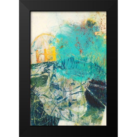 Underlying IV Black Modern Wood Framed Art Print by Jachimiec, Sue