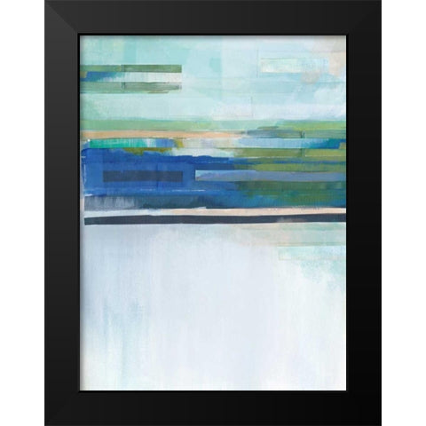 Blue Lapis Waterfall I Black Modern Wood Framed Art Print by Jerry, Alison
