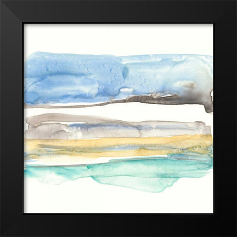 Mountains to Sea V Black Modern Wood Framed Art Print by Goldberger, Jennifer