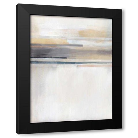 Sandy Coast I Black Modern Wood Framed Art Print with Double Matting by Jerry, Alison