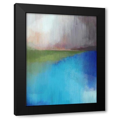 Peaks Bay II Black Modern Wood Framed Art Print by Jerry, Alison