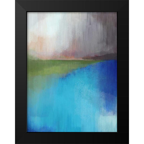 Peaks Bay II Black Modern Wood Framed Art Print by Jerry, Alison