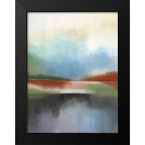 Spring Lake II Black Modern Wood Framed Art Print by Jerry, Alison