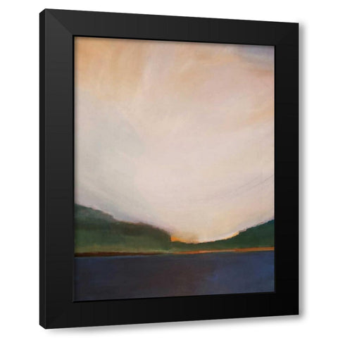Sunset by the Lake I Black Modern Wood Framed Art Print by Jerry, Alison