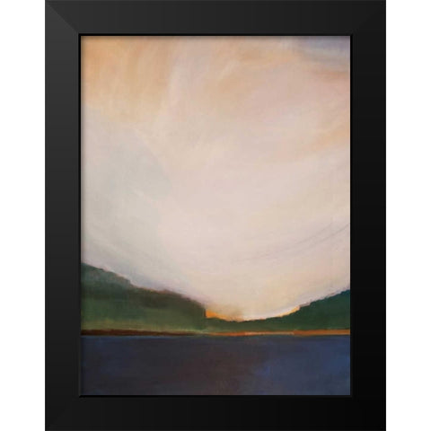 Sunset by the Lake I Black Modern Wood Framed Art Print by Jerry, Alison