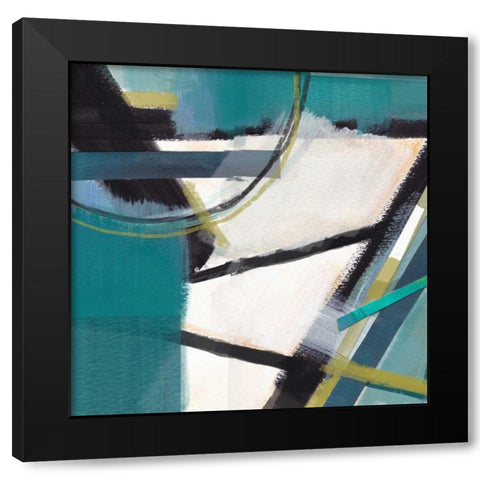Deconstruction Black Modern Wood Framed Art Print with Double Matting by Jerry, Alison