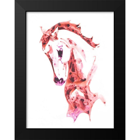 Garnet Horse II Black Modern Wood Framed Art Print by Chapman, Julie T.