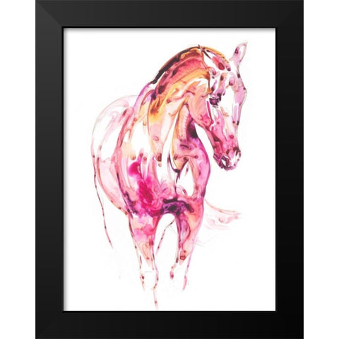 Garnet Horse III Black Modern Wood Framed Art Print by Chapman, Julie T.