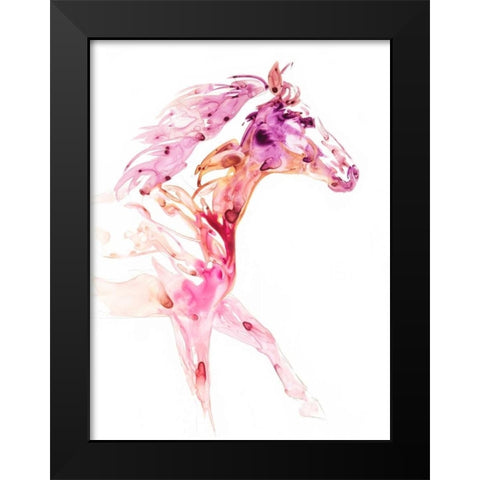 Garnet Horse IV Black Modern Wood Framed Art Print by Chapman, Julie T.