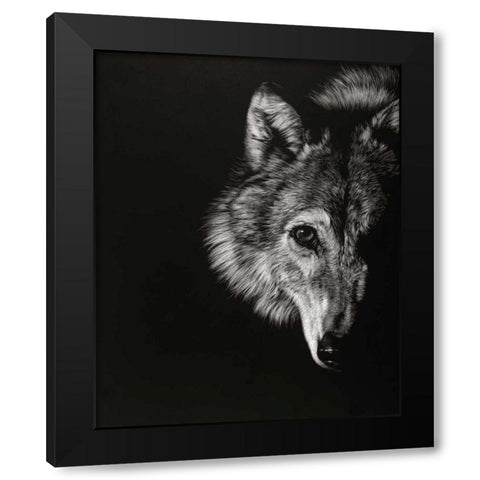 Black Glimpse III Black Modern Wood Framed Art Print by Chapman, Julie T.