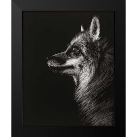 Black Glimpse V Black Modern Wood Framed Art Print by Chapman, Julie T.