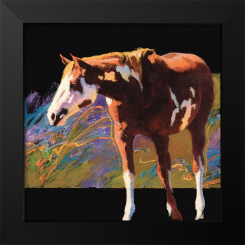 Color Square I Black Modern Wood Framed Art Print by Chapman, Julie T.