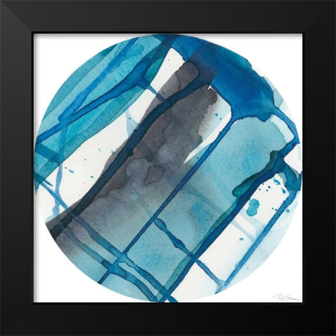 Geo Logic I Black Modern Wood Framed Art Print by Stramel, Renee W.