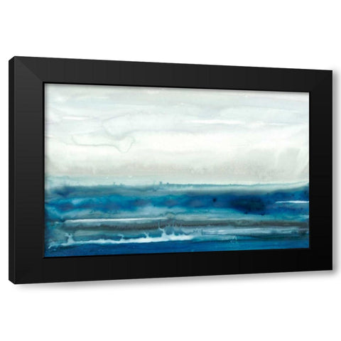 Lake Country II Black Modern Wood Framed Art Print with Double Matting by Stramel, Renee W.