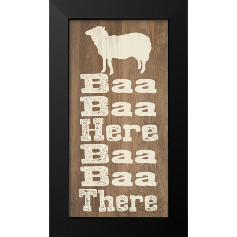 Animal Farm II Black Modern Wood Framed Art Print by Saunders, Alonzo