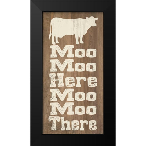 Animal Farm III Black Modern Wood Framed Art Print by Saunders, Alonzo