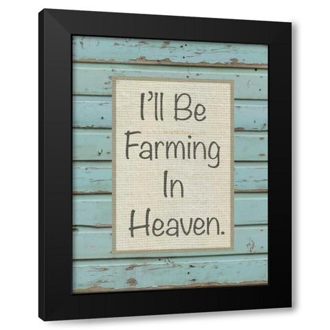 Farm Sentiment I Black Modern Wood Framed Art Print with Double Matting by Saunders, Alonzo