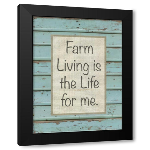 Farm Sentiment II Black Modern Wood Framed Art Print by Saunders, Alonzo