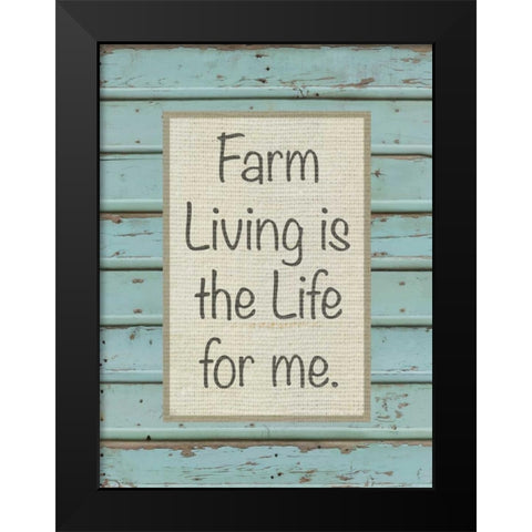 Farm Sentiment II Black Modern Wood Framed Art Print by Saunders, Alonzo