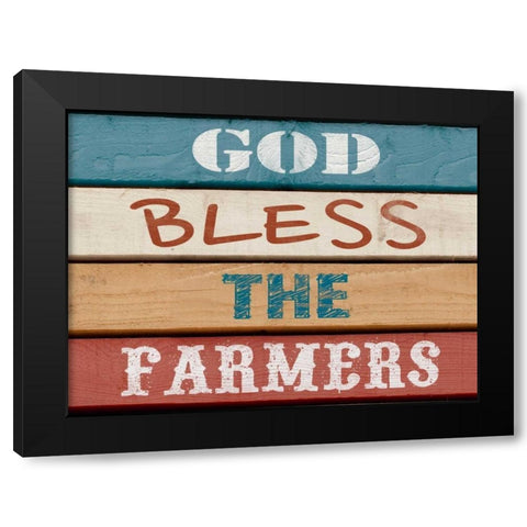 Farm Sentiment III Black Modern Wood Framed Art Print by Saunders, Alonzo