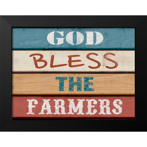 Farm Sentiment III Black Modern Wood Framed Art Print by Saunders, Alonzo