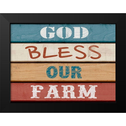 Farm Sentiment IV Black Modern Wood Framed Art Print by Saunders, Alonzo