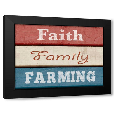 Farm Sentiment V Black Modern Wood Framed Art Print by Saunders, Alonzo