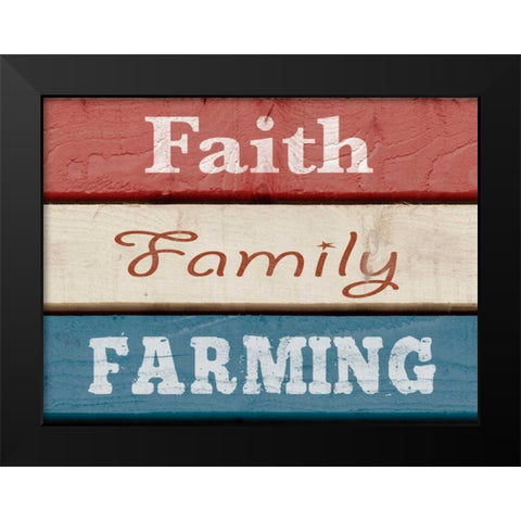 Farm Sentiment V Black Modern Wood Framed Art Print by Saunders, Alonzo