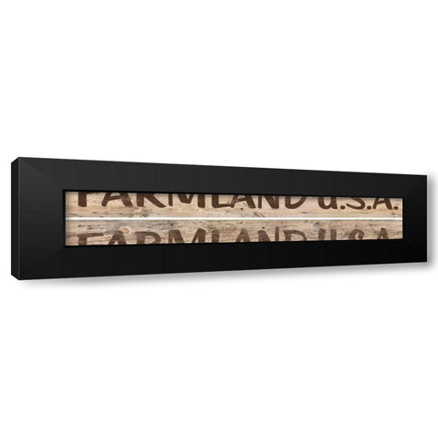 Farm Sign 2-up I Black Modern Wood Framed Art Print by Saunders, Alonzo